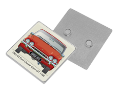 Ford Consul Capri 116E 1500GT 1962-64 Square Fridge Magnet